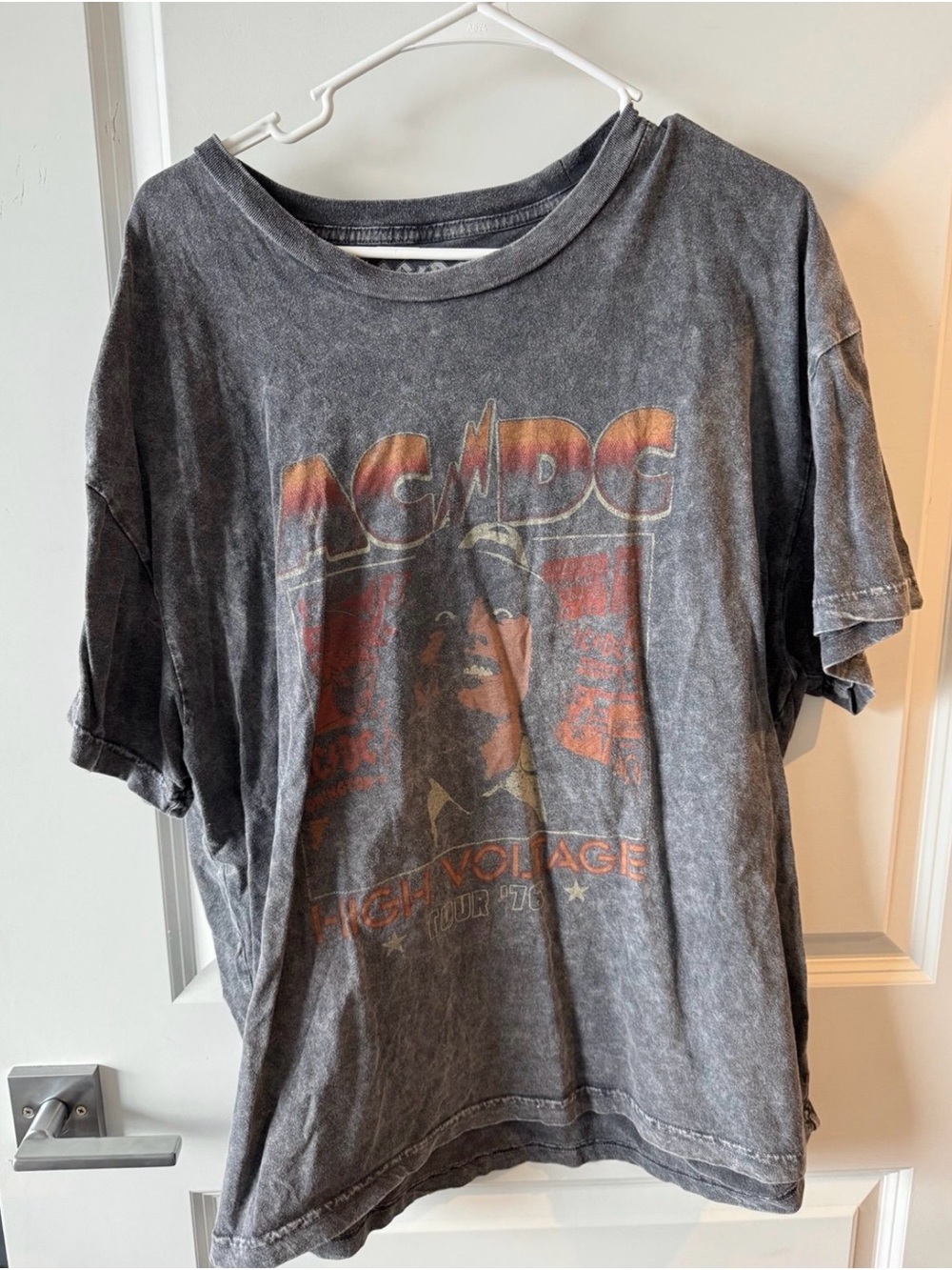 AC/DC Graphic Band Tee - Vintage High Voltage Design